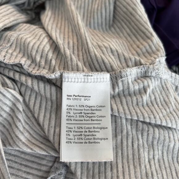 Tasc Performance Dress Medium Womens Gray Striped Sleeveless Side Slit Midi (2) - Picture 12 of 12